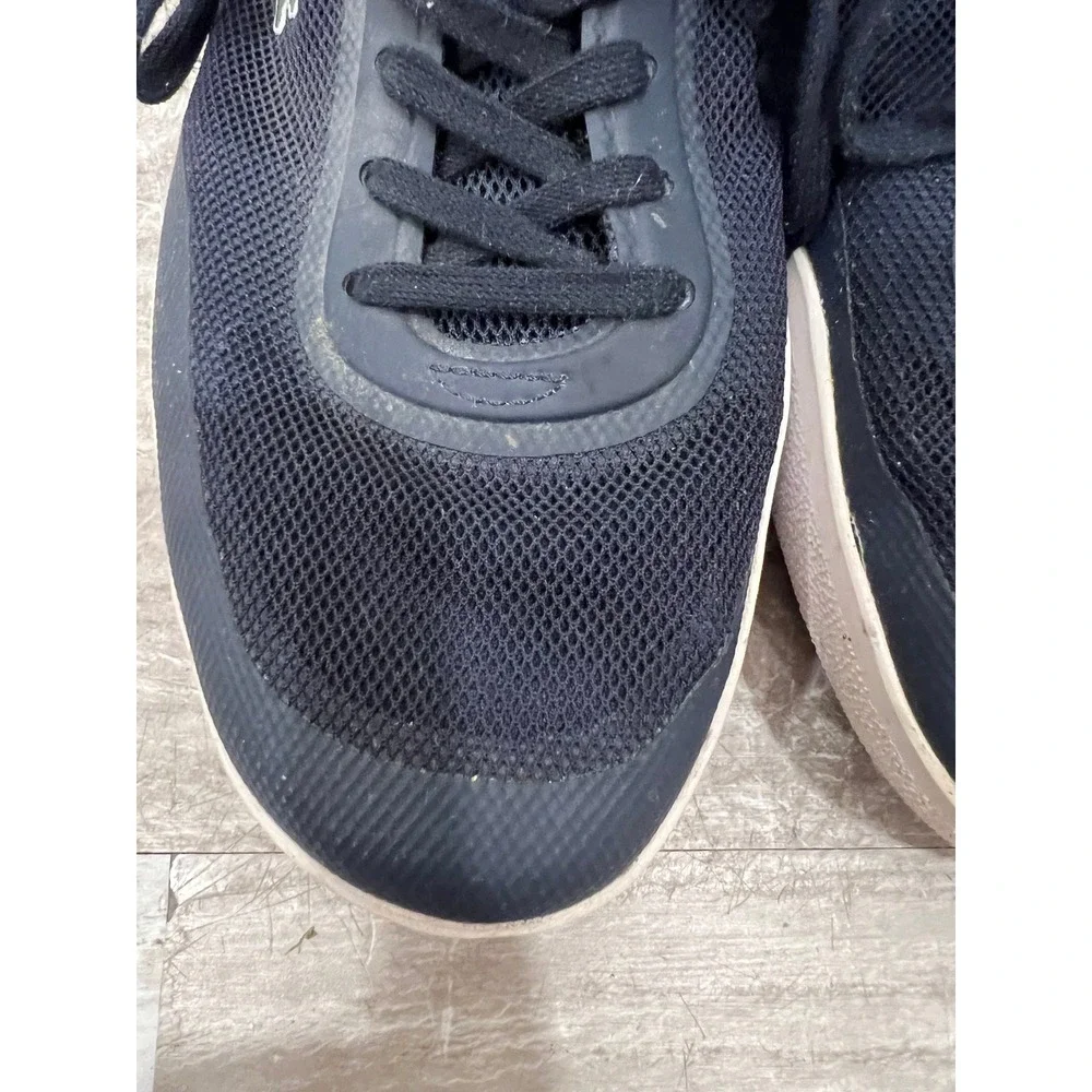 Lacoste Men's Tramline 116 Sneakers Navy Blue Mesh Vibram Sole Shoes Size 10